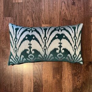 Callisto Home Emerald Green Velvet Pillow